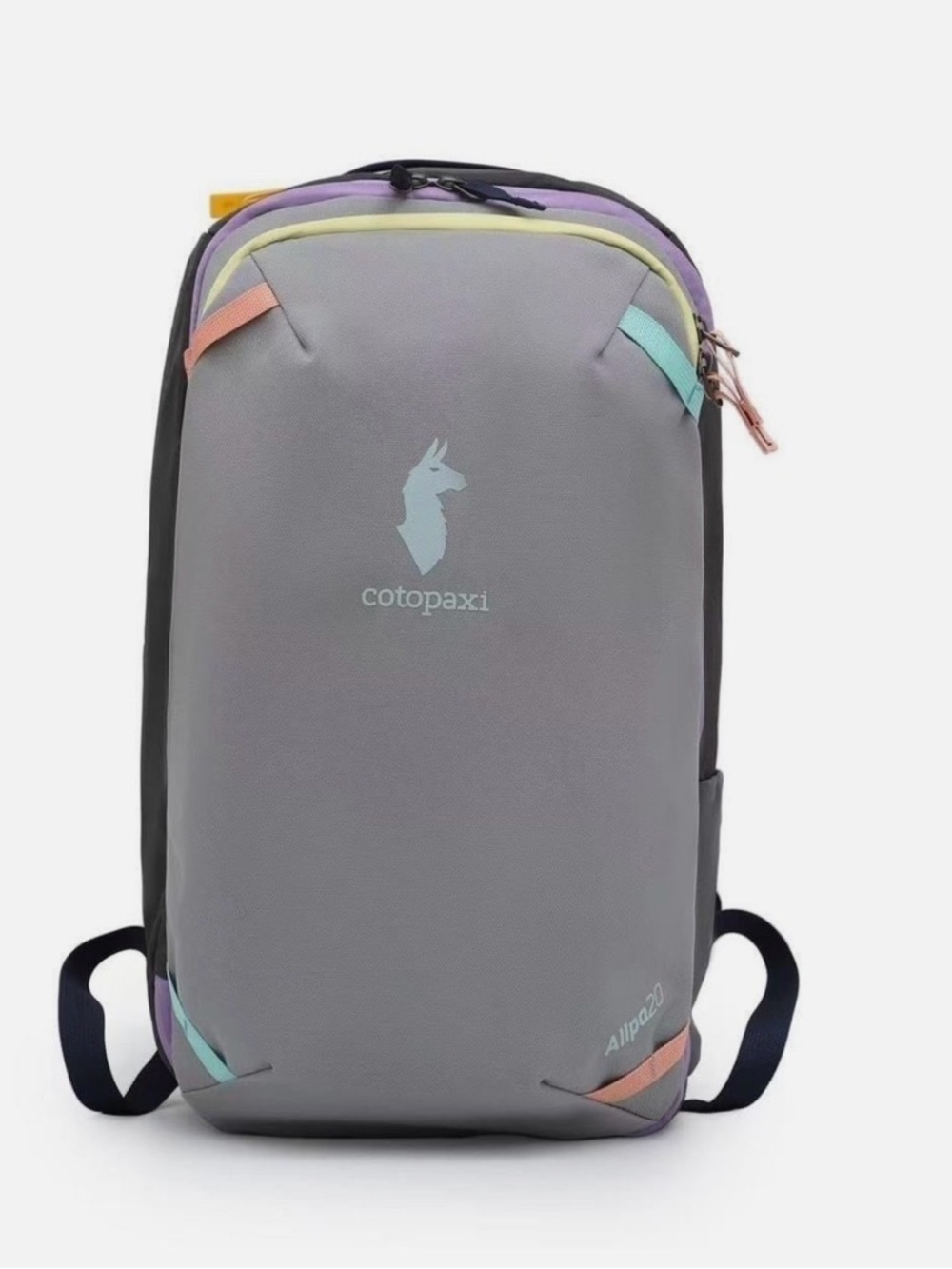Cotopaxi Gray Allpa20 Backpack with Pastel Accents